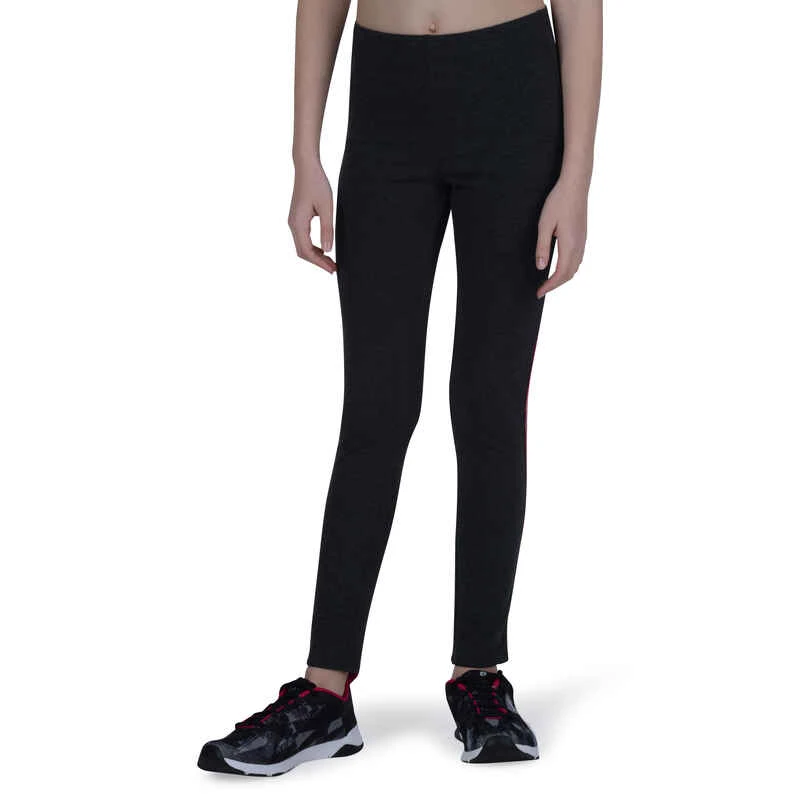 Legging Chaud 100 Gym Fille Gris 2 Legging Chaud 100 Gym Fille Gris – Image 2