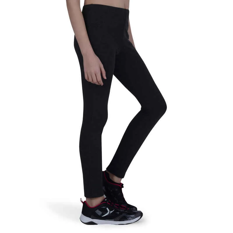 Legging Chaud 100 Gym Fille Gris 3 Legging Chaud 100 Gym Fille Gris – Image 3