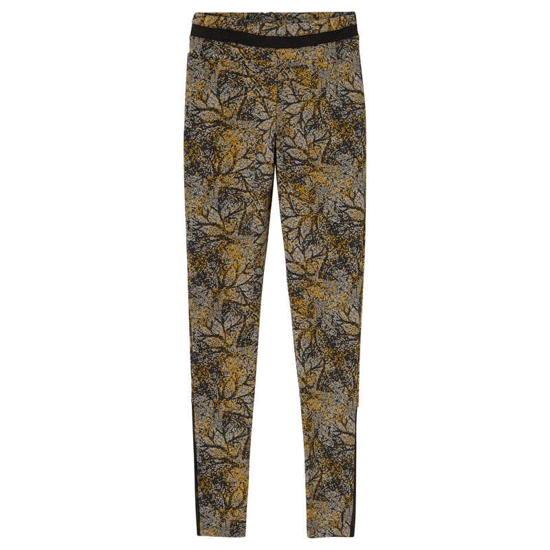 Legging Fitness 7/8 Coton Extensible Avec Mesh Femme - Jaune 7 Legging Fitness 7/8 Coton Extensible Avec Mesh Femme - Jaune – Image 7