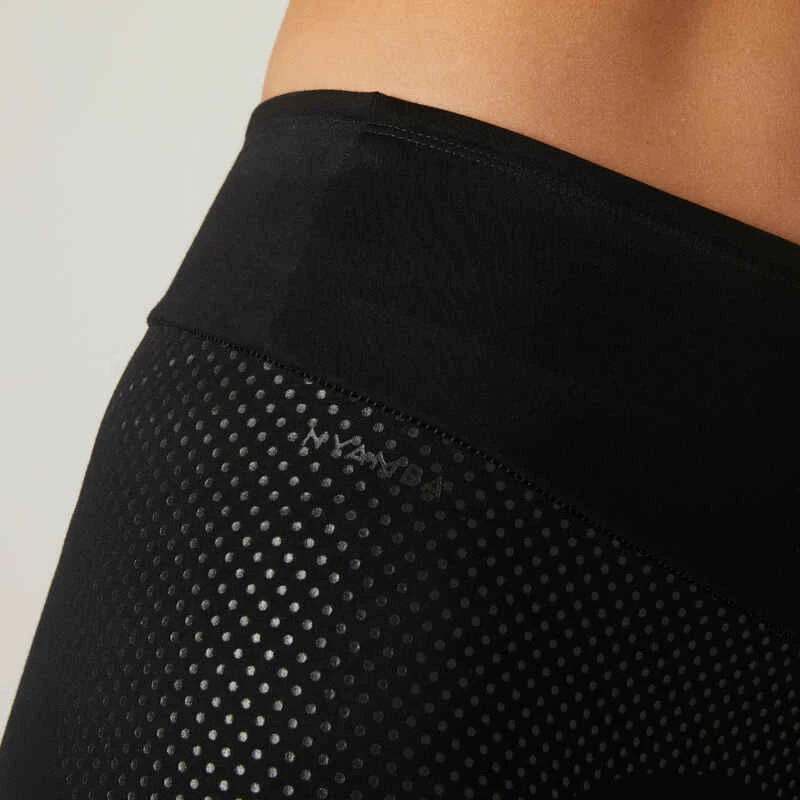 Legging Fitness 7/8 Coton Extensible Gainant Femme - Noir 6 Legging Fitness 7/8 Coton Extensible Gainant Femme - Noir – Image 6