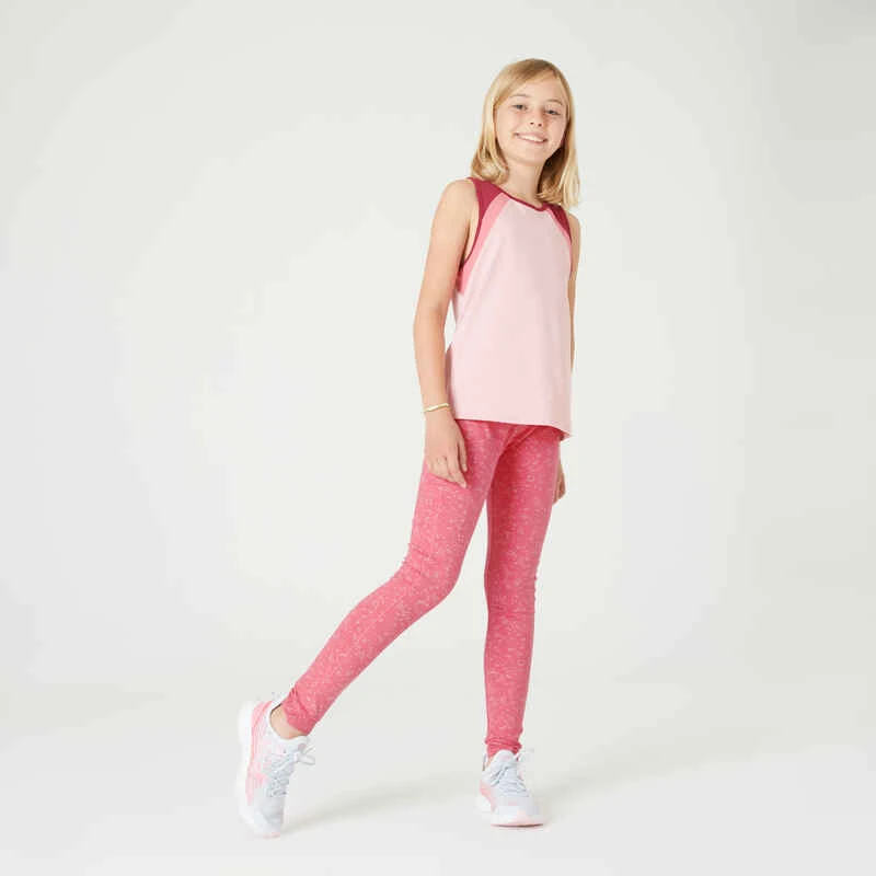 Legging Fille Coton - 320 Imprimé Rose 4 Legging Fille Coton - 320 Imprimé Rose – Image 4