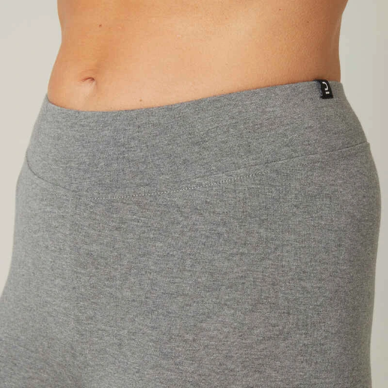 Legging 7/8 Fitness Femme - Fit+ Gris 4 Legging 7/8 Fitness Femme - Fit+ Gris – Image 4