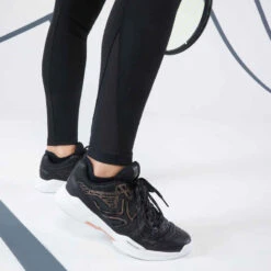 Artengo Legging Tennis Dry Femme - HIP BALL Noir -Magasin De Vêtements De Sport legging de tennis femme leg th 900 noir camo 3