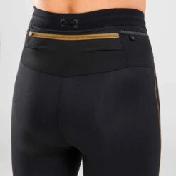 LEGGING DE TRAIL RUNNING 3/4 FEMME EMBOSS NOIR BRONZE 20 LEGGING DE TRAIL RUNNING 3/4 FEMME EMBOSS NOIR BRONZE -Magasin De Vêtements De Sport legging de trail running 3slash4 femme emboss noir bronze 9