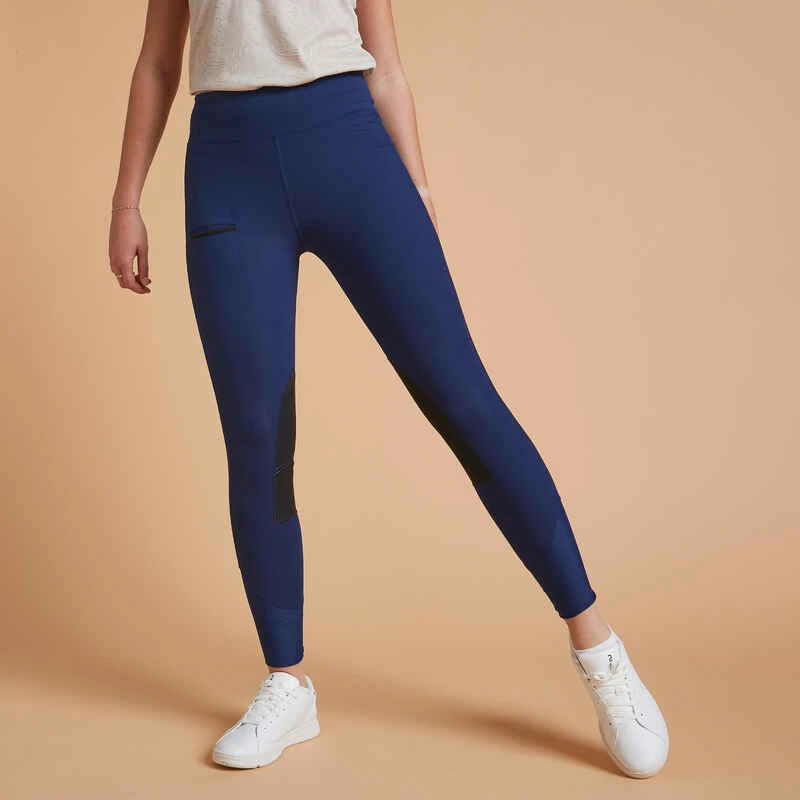 Legging équitation Femme Bleu 100 LIGHT 1 Legging équitation Femme Bleu 100 LIGHT