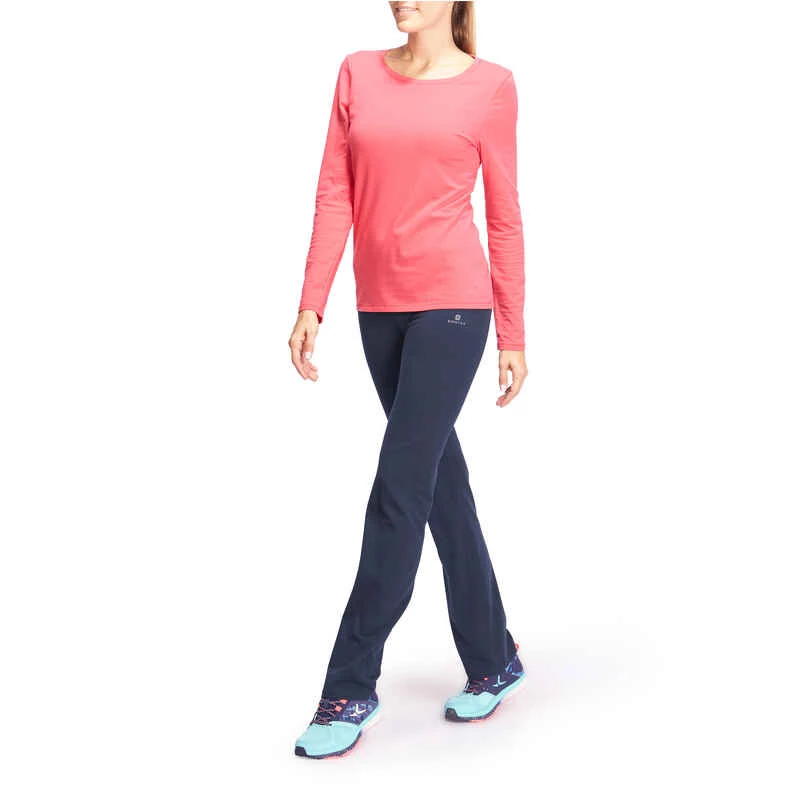 Legging FIT+ 500 Regular Gym & Pilates Femme Bleu Foncé 10 Legging FIT+ 500 Regular Gym & Pilates Femme Bleu Foncé – Image 10