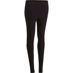 Legging FIT+ 500 Slim Gym & Pilates Femme Noir