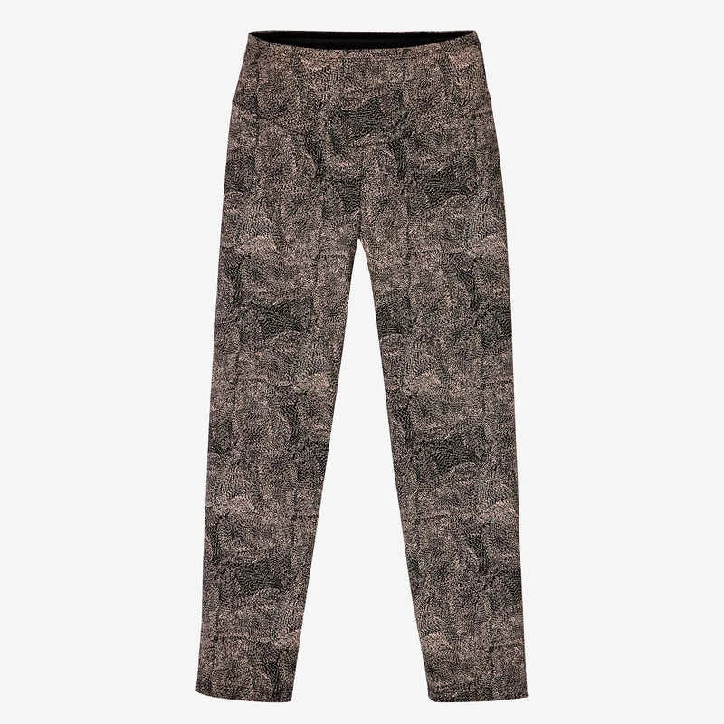 Legging Fitness 7/8 Coton Extensible Court Et Gainant Femme - Gris Violacé 6 Legging Fitness 7/8 Coton Extensible Court Et Gainant Femme - Gris Violacé – Image 6