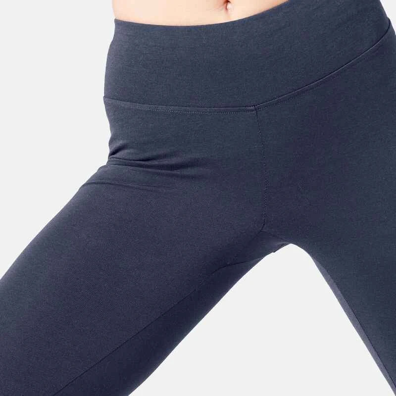 Legging Sport Taille Haute En Coton Femme 510 Bleu/rose 6 Legging Sport Taille Haute En Coton Femme 510 Bleu/rose – Image 6