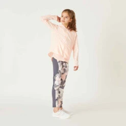 Legging Fille Synthétique Respirant - S500 Gris Et Rose Avec Imprimé 12 Legging Fille Synthétique Respirant - S500 Gris Et Rose Avec Imprimé -Magasin De Vêtements De Sport legging synthetique respirant s500 fille gym enfant gris imprime rose 2