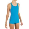 Maillot De Bain 1 Pièce Vega Shorty Bleu Turquoise