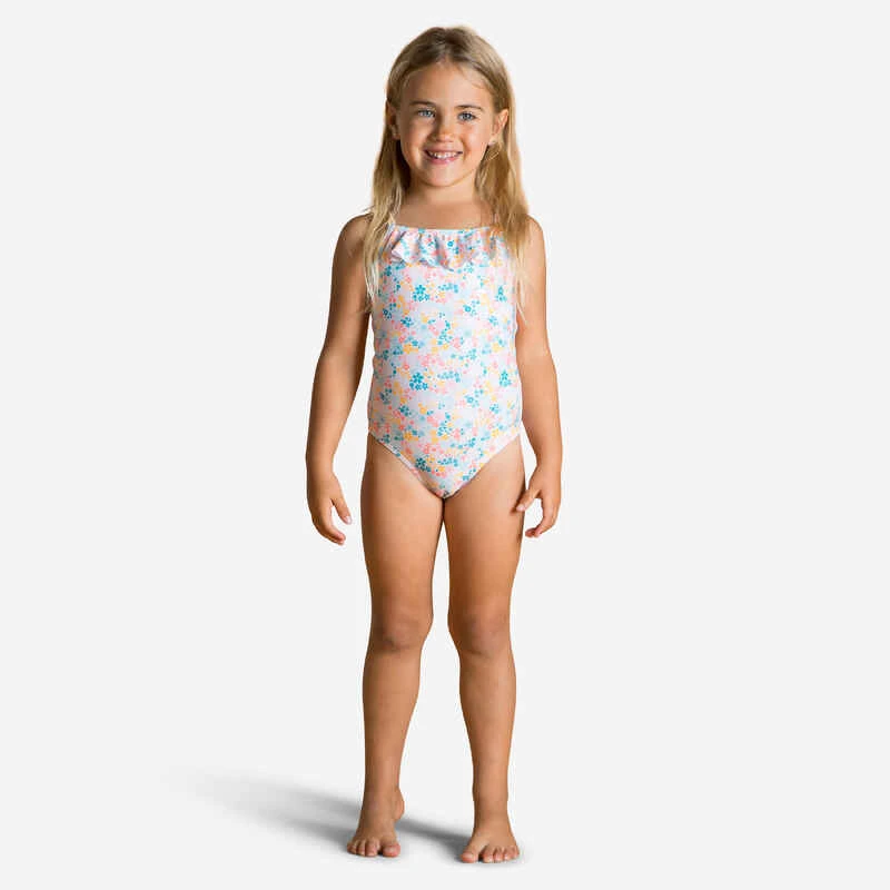 Maillot De Bain Bébé Fille Une Pièce Imprimé Avec Des Volants 1 Maillot De Bain Bébé Fille Une Pièce Imprimé Avec Des Volants