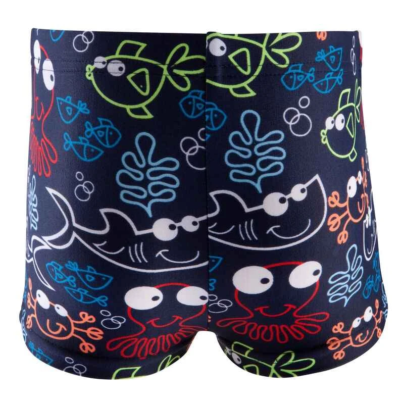 BOXER DE BAIN BEBE / ENFANT BLEU IMPRIME FISH 3 BOXER DE BAIN BEBE / ENFANT BLEU IMPRIME FISH – Image 3