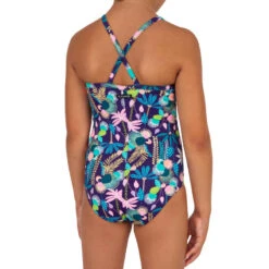 Maillot De Bain 1 Pièce FILLE HANALEI 100 JUNE -Magasin De Vêtements De Sport maillot de bain surf fillette june hanalei 100 3