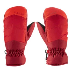 WEDZE MOUFLES DE SKI ENFANT 100 ROUGES -Magasin De Vêtements De Sport moufles de ski enfant 100 rouges 2