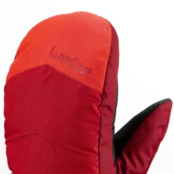 WEDZE MOUFLES DE SKI ENFANT 100 ROUGES -Magasin De Vêtements De Sport moufles de ski enfant 100 rouges 3