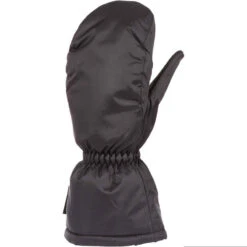 WEDZE MOUFLES DE SKI ENFANT MI FIRST HEAT NOIRES