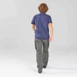 Pantalon Cargo Modulable De Trek Voyage - TRAVEL 100 MODUL Kaki Homme -Magasin De Vêtements De Sport pantalon cargo modulable de trek voyage travel 100 modul kaki homme 4