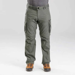 Pantalon Cargo Modulable De Trek Voyage - TRAVEL 100 MODUL Kaki Homme -Magasin De Vêtements De Sport pantalon cargo modulable de trek voyage travel 100 modul kaki homme 5
