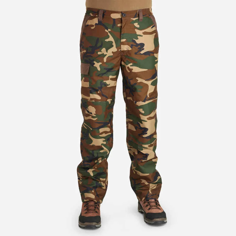 PANTALON CHASSE CHAUD IMPERMEABLE CAMO 100 3 PANTALON CHASSE CHAUD IMPERMEABLE CAMO 100 – Image 3