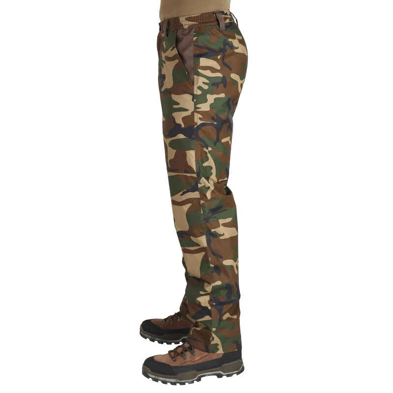 PANTALON CHASSE CHAUD IMPERMEABLE CAMO 100 4 PANTALON CHASSE CHAUD IMPERMEABLE CAMO 100 – Image 4