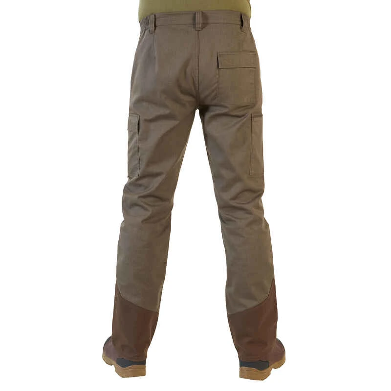 Pantalon Chasse Résistant Homme - Steppe 320 Vert Et Marron 4 Pantalon Chasse Résistant Homme - Steppe 320 Vert Et Marron – Image 4