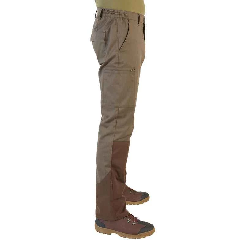 Pantalon Chasse Résistant Homme - Steppe 320 Vert Et Marron 6 Pantalon Chasse Résistant Homme - Steppe 320 Vert Et Marron – Image 6