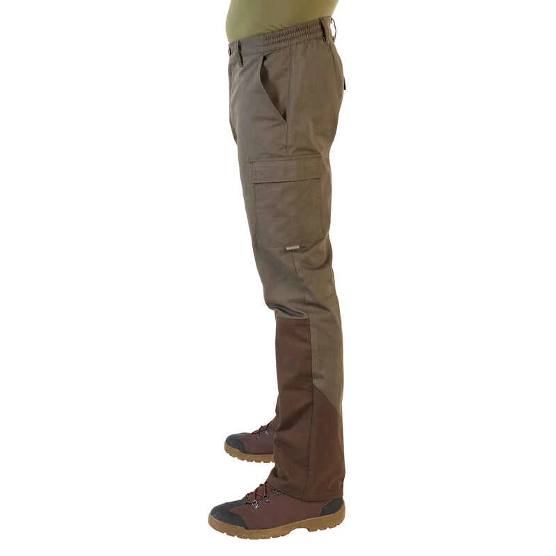 Pantalon Chasse Résistant Homme - Steppe 320 Vert Et Marron 7 Pantalon Chasse Résistant Homme - Steppe 320 Vert Et Marron – Image 7