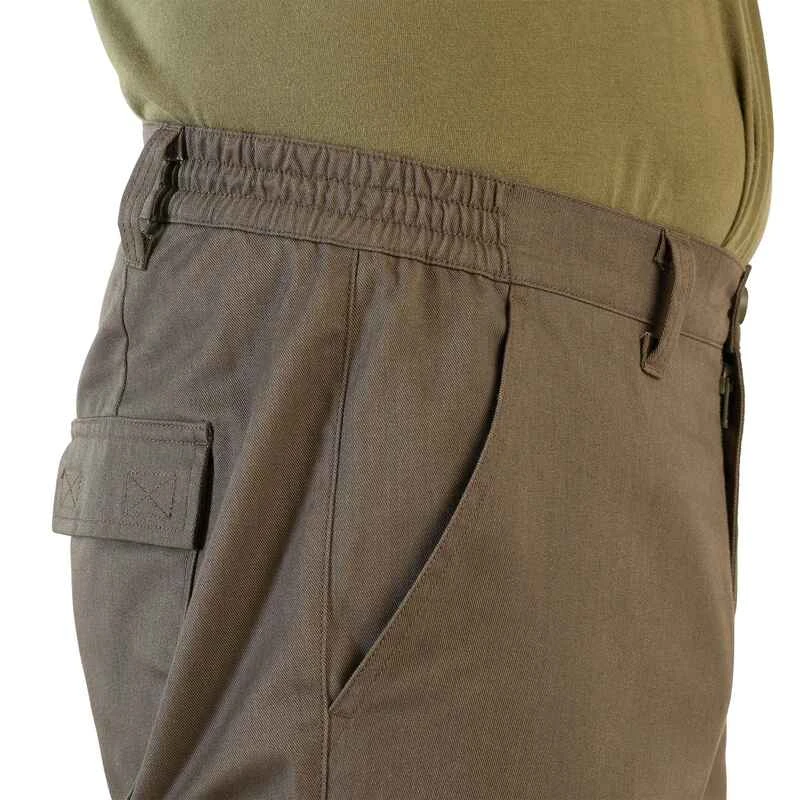 Pantalon Chasse Résistant Homme - Steppe 320 Vert Et Marron 9 Pantalon Chasse Résistant Homme - Steppe 320 Vert Et Marron – Image 9