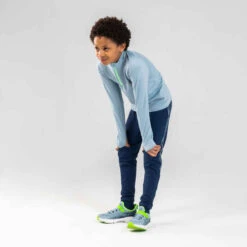 Pantalon De Jogging Enfant Chaud Synthétique Respirant - S500 Marine -Magasin De Vêtements De Sport pantalon chaud enfant d athletisme at 300 marine 3