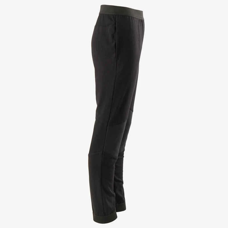 Pantalon Coton Respirant, Résistant Slim Léger 500 Garçon GYM ENFANT Noir 2 Pantalon Coton Respirant, Résistant Slim Léger 500 Garçon GYM ENFANT Noir – Image 2