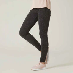Pantalon Jogging Slim Fitness Femme - 520 Gris Chiné