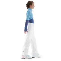 WEDZE PANTALON DE SKI ENFANT 100 BLANC -Magasin De Vêtements De Sport pantalon de ski enfant 100 blanc 3