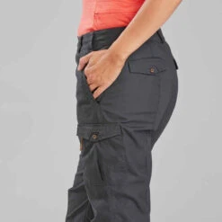 Pantalon De Trek Voyage - TRAVEL 100 Gris Femme -Magasin De Vêtements De Sport pantalon de trek voyage travel 100 kaki femme 8
