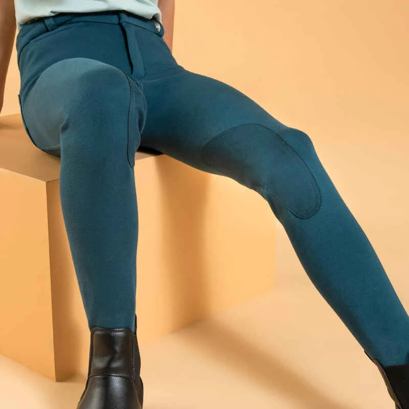 Pantalon équitation Enfant 140 Bleu Pétrole 7 Pantalon équitation Enfant 140 Bleu Pétrole – Image 7