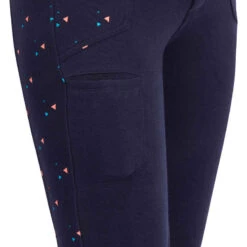 Pantalon équitation Fille 120 PRINT Marine à Points Rose 29 Pantalon équitation Fille 120 PRINT Marine à Points Rose -Magasin De Vêtements De Sport pantalon equitation fille 120 print marine a points rose 10