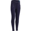 Pantalon équitation Fille 120 PRINT Marine à Points Rose