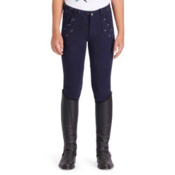 Pantalon équitation Fille 120 PRINT Marine à Points Rose 21 Pantalon équitation Fille 120 PRINT Marine à Points Rose -Magasin De Vêtements De Sport pantalon equitation fille 120 print marine a points rose 2