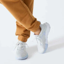 Pantalon Fitness Femme - 500 Essentials Noisette -Magasin De Vêtements De Sport pantalon fitness femme coton regular essentiel noir 4