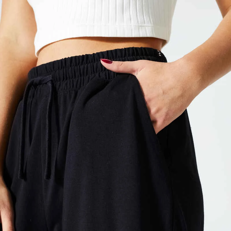 Pantalon Jogging Fitness Femme - 520 Flare Noir 4 Pantalon Jogging Fitness Femme - 520 Flare Noir – Image 4