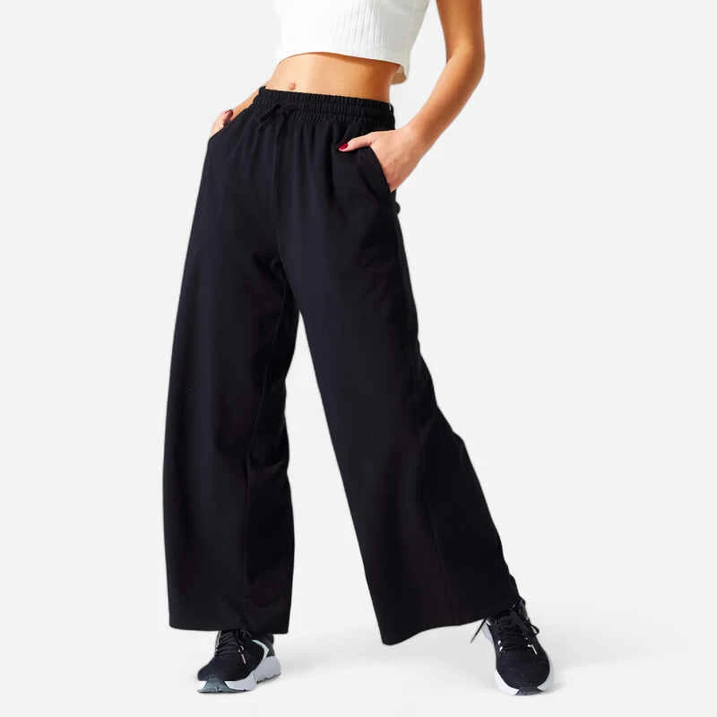 Pantalon Jogging Fitness Femme - 520 Flare Noir 1 Pantalon Jogging Fitness Femme - 520 Flare Noir
