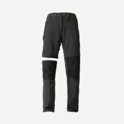 Pantalon Modulable 2 En 1 De Trek Montagne - MT100 Gris Femme