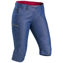 Pantalon Modulable De Trek Voyage - TRAVEL 100 Denim Bleu Femme 15 Pantalon Modulable De Trek Voyage - TRAVEL 100 Denim Bleu Femme -Magasin De Vêtements De Sport pantalon modulable de trek voyage travel 100 denim bleu femme 2
