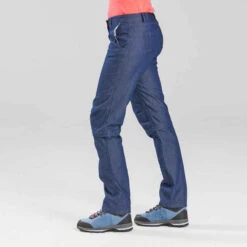 Pantalon Modulable De Trek Voyage - TRAVEL 100 Denim Bleu Femme 20 Pantalon Modulable De Trek Voyage - TRAVEL 100 Denim Bleu Femme -Magasin De Vêtements De Sport pantalon modulable de trek voyage travel 100 denim bleu femme 7