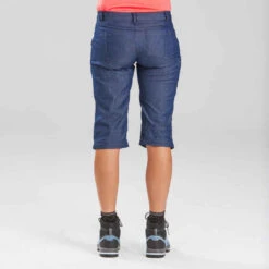 Pantalon Modulable De Trek Voyage - TRAVEL 100 Denim Bleu Femme 21 Pantalon Modulable De Trek Voyage - TRAVEL 100 Denim Bleu Femme -Magasin De Vêtements De Sport pantalon modulable de trek voyage travel 100 denim bleu femme 8