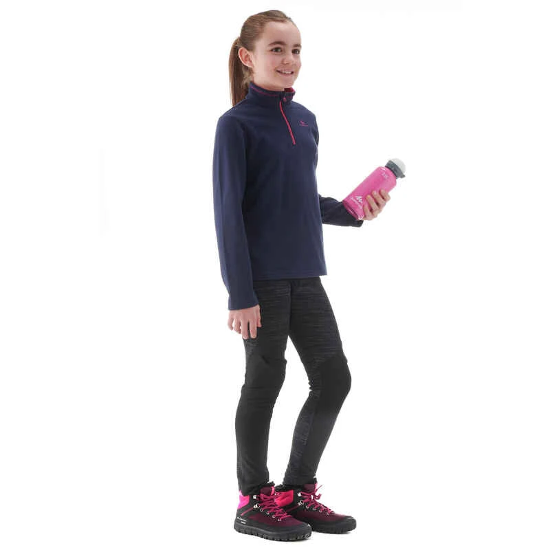 Quechua Polaire De Randonnée - MH100 Bleue Marine - Enfant 7-15 Ans 2 Quechua Polaire De Randonnée - MH100 Bleue Marine - Enfant 7-15 Ans – Image 2