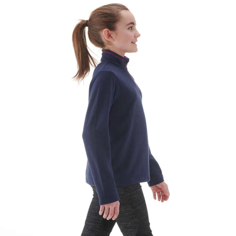 Quechua Polaire De Randonnée - MH100 Bleue Marine - Enfant 7-15 Ans 3 Quechua Polaire De Randonnée - MH100 Bleue Marine - Enfant 7-15 Ans – Image 3