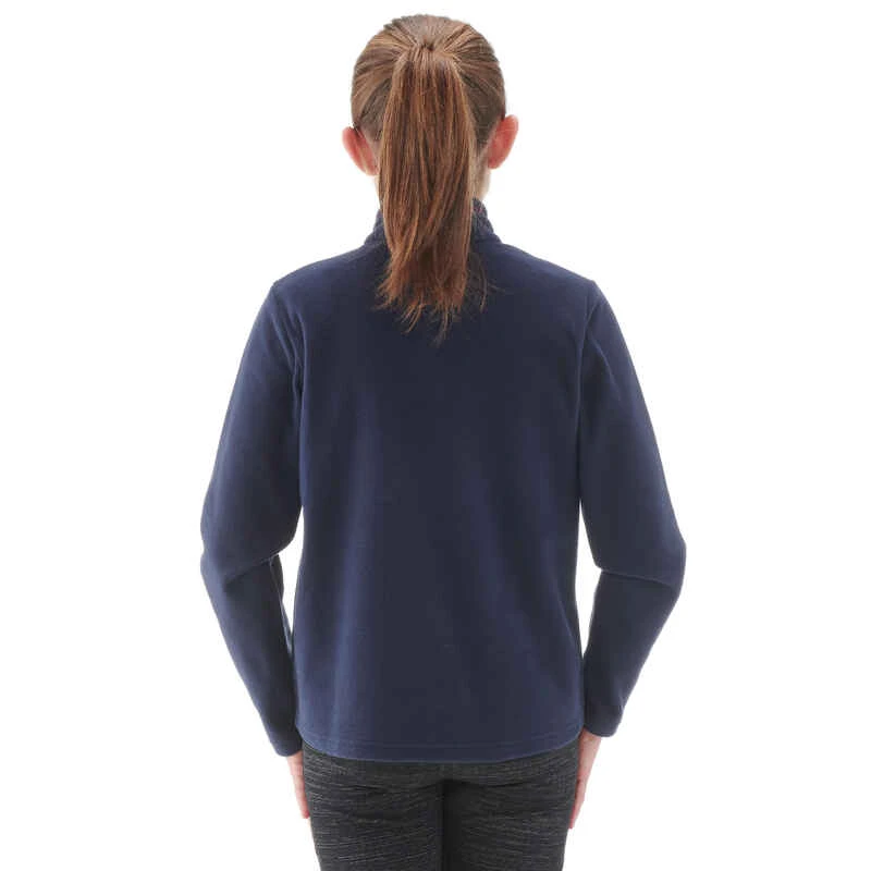 Quechua Polaire De Randonnée - MH100 Bleue Marine - Enfant 7-15 Ans 4 Quechua Polaire De Randonnée - MH100 Bleue Marine - Enfant 7-15 Ans – Image 4