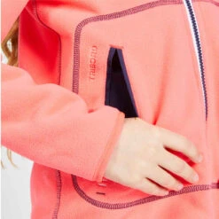 Tribord Veste Polaire Chaude Réversible Enfant Sailing 500 Navy Rose -Magasin De Vêtements De Sport polaire reversible enfant 500 reversible bleu fluo 10
