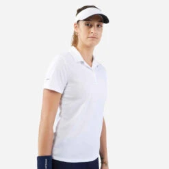 Artengo Polo Tennis Dry Femme - Essentiel 100 Blanc